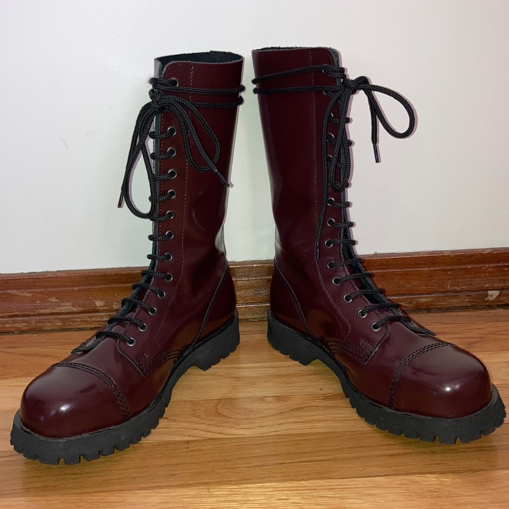 14 Hole Steel Toe Oxblood Ranger Boot